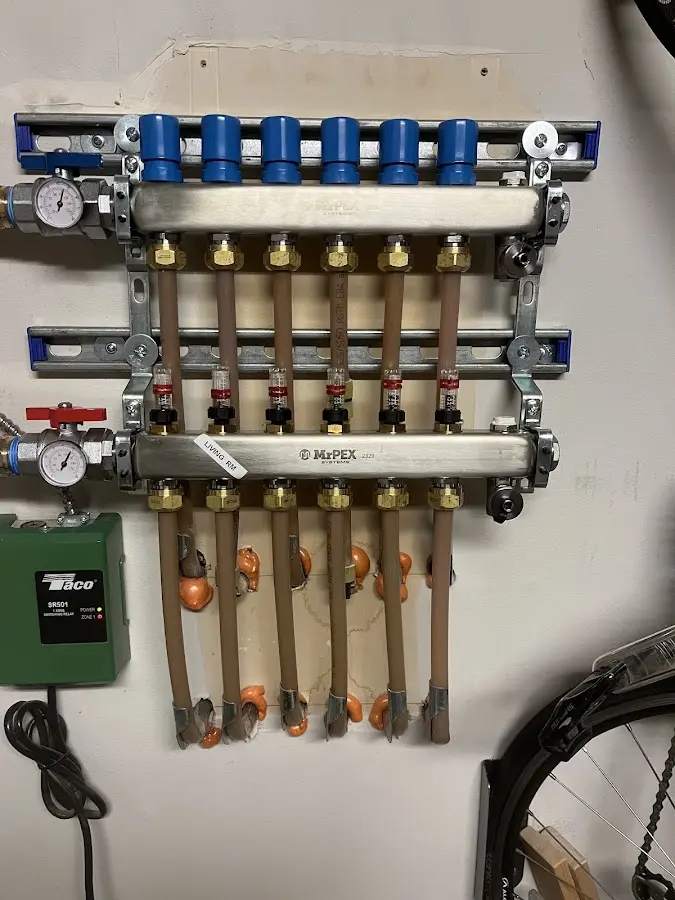 Plumber performing Gas Line Installation at a residential property in Castle Hills